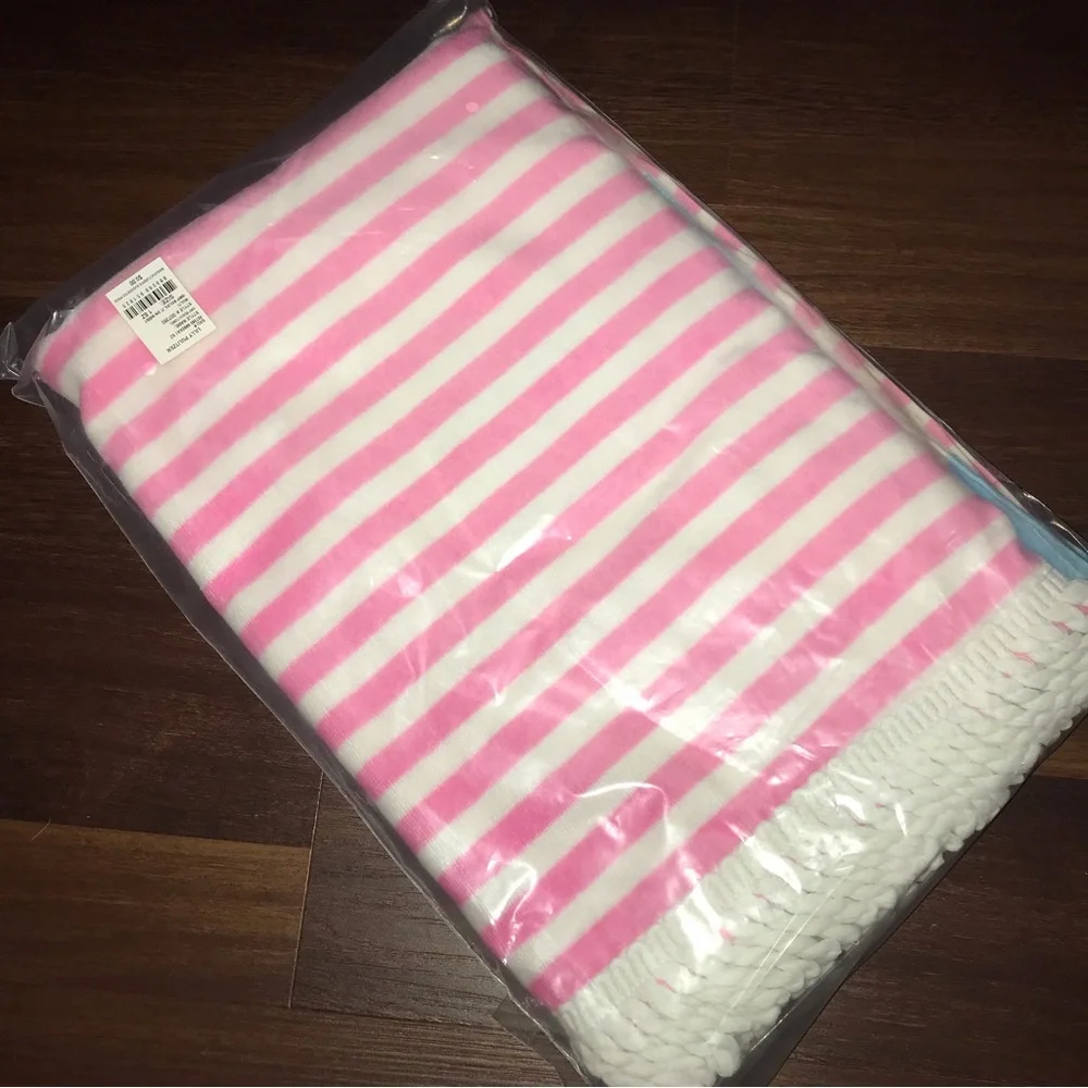 Lilly Pulitzer Oversized Beach Towel Multi Soleil It On Me Striped Towel NWT